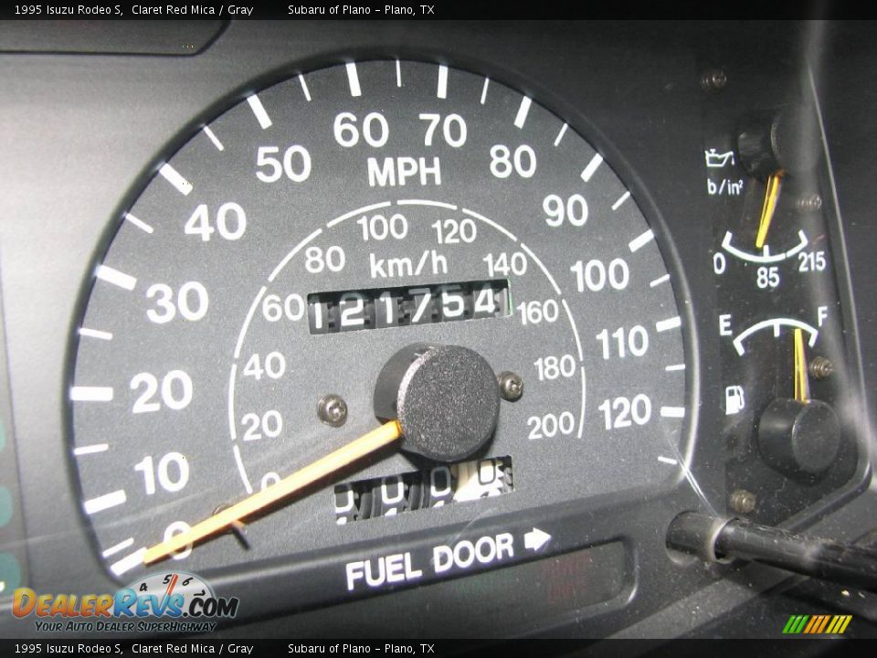 1995 Isuzu Rodeo S Claret Red Mica / Gray Photo #17