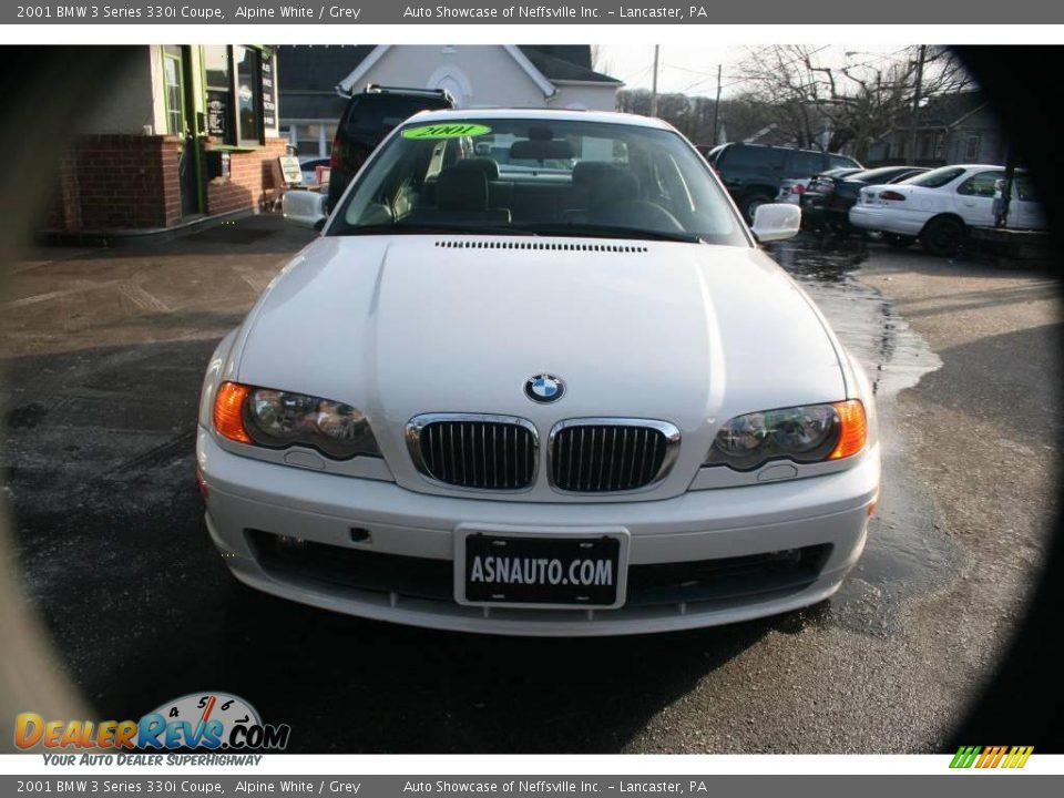 2001 BMW 3 Series 330i Coupe Alpine White / Grey Photo #2