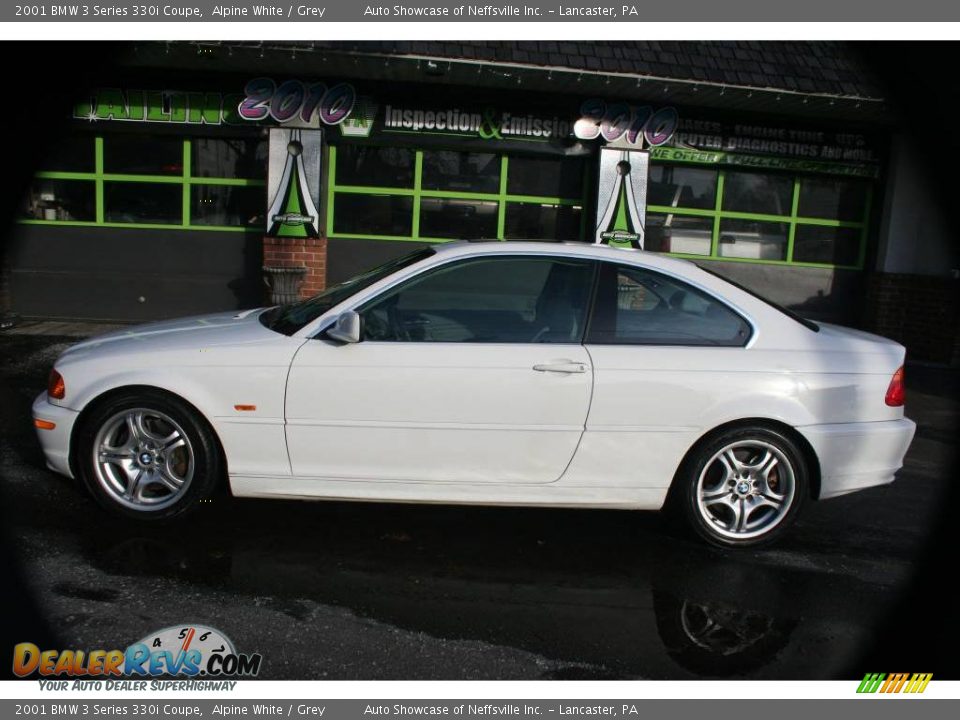 2001 BMW 3 Series 330i Coupe Alpine White / Grey Photo #3