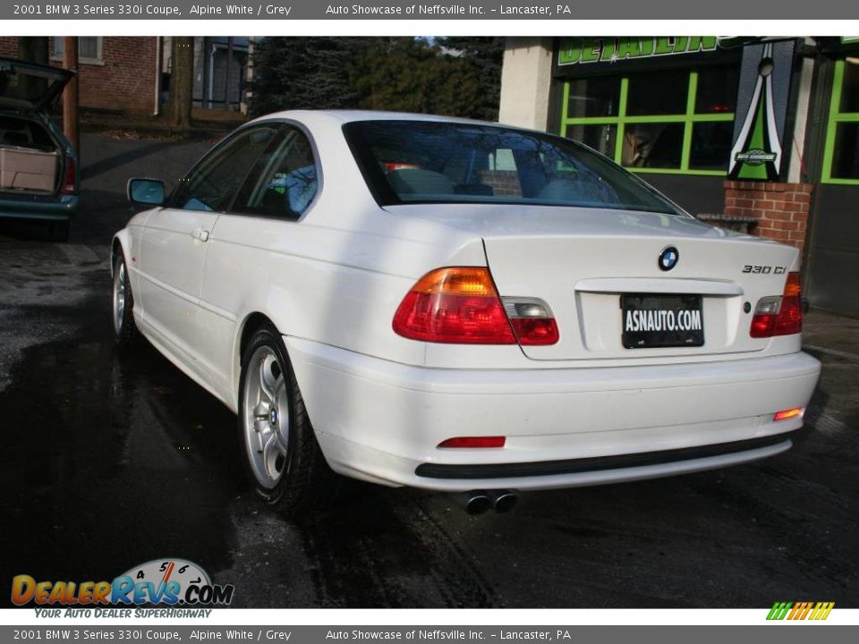 2001 BMW 3 Series 330i Coupe Alpine White / Grey Photo #4