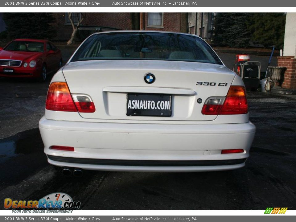 2001 BMW 3 Series 330i Coupe Alpine White / Grey Photo #5