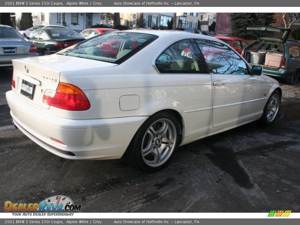 2001 BMW 3 Series 330i Coupe Alpine White / Grey Photo #6