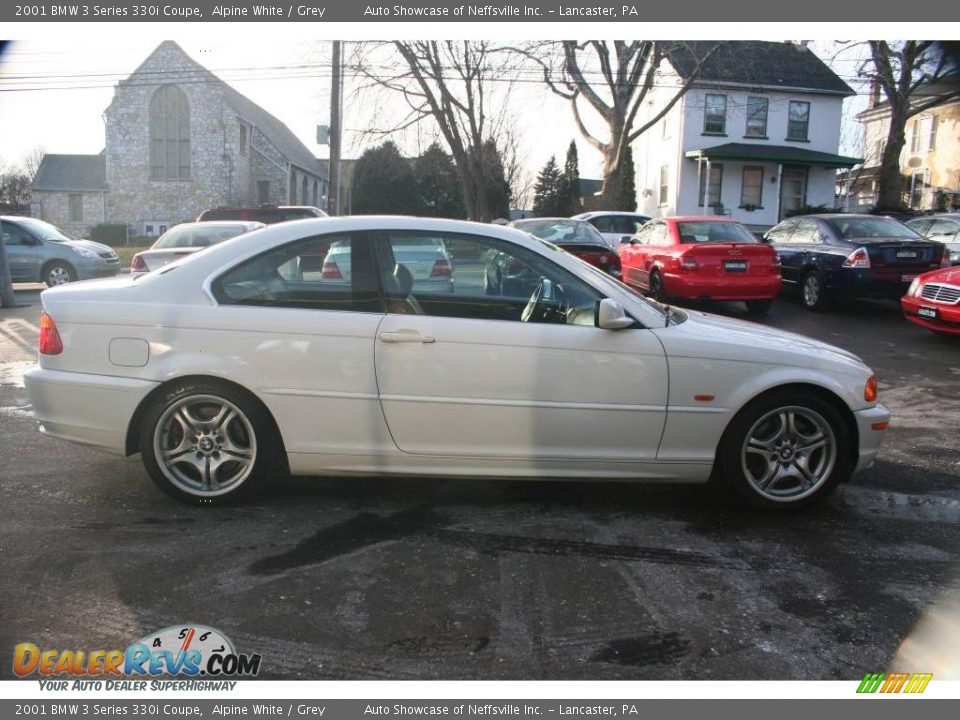 2001 BMW 3 Series 330i Coupe Alpine White / Grey Photo #7