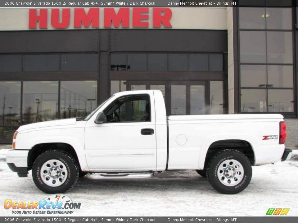 2006 Chevrolet Silverado 1500 LS Regular Cab 4x4 Summit White / Dark Charcoal Photo #1