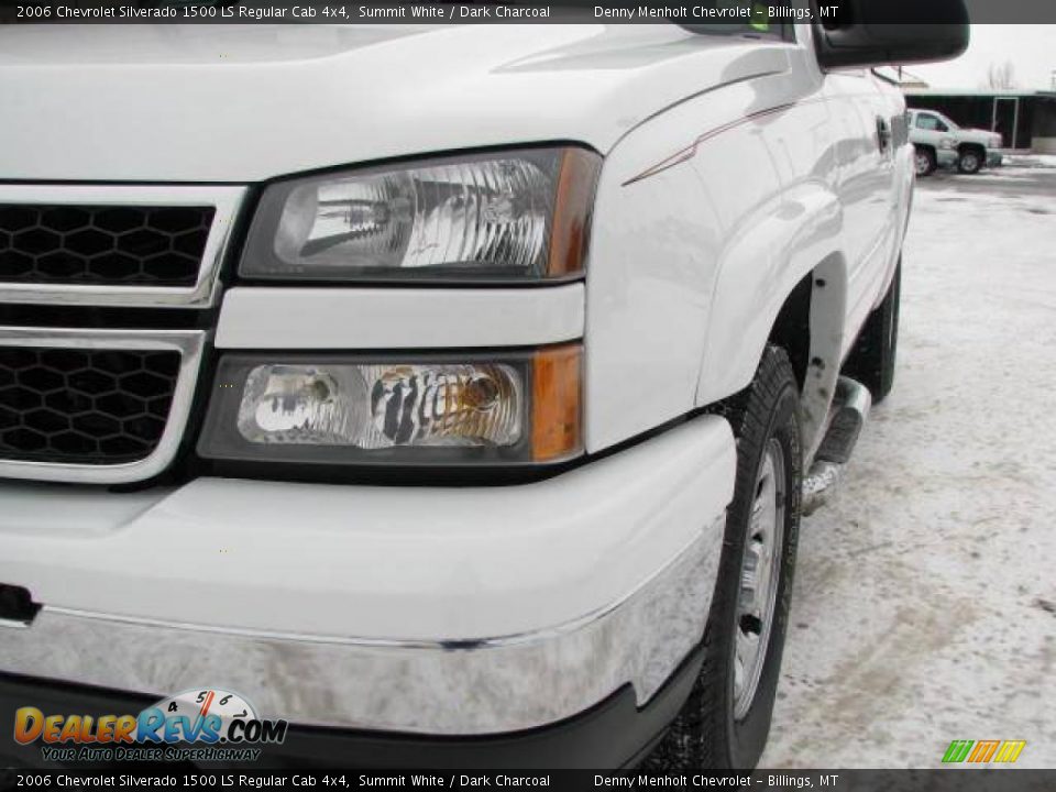 2006 Chevrolet Silverado 1500 LS Regular Cab 4x4 Summit White / Dark Charcoal Photo #3