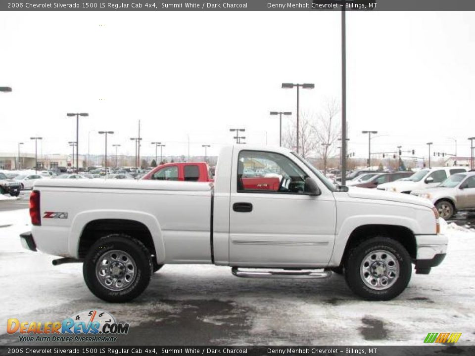 2006 Chevrolet Silverado 1500 LS Regular Cab 4x4 Summit White / Dark Charcoal Photo #5