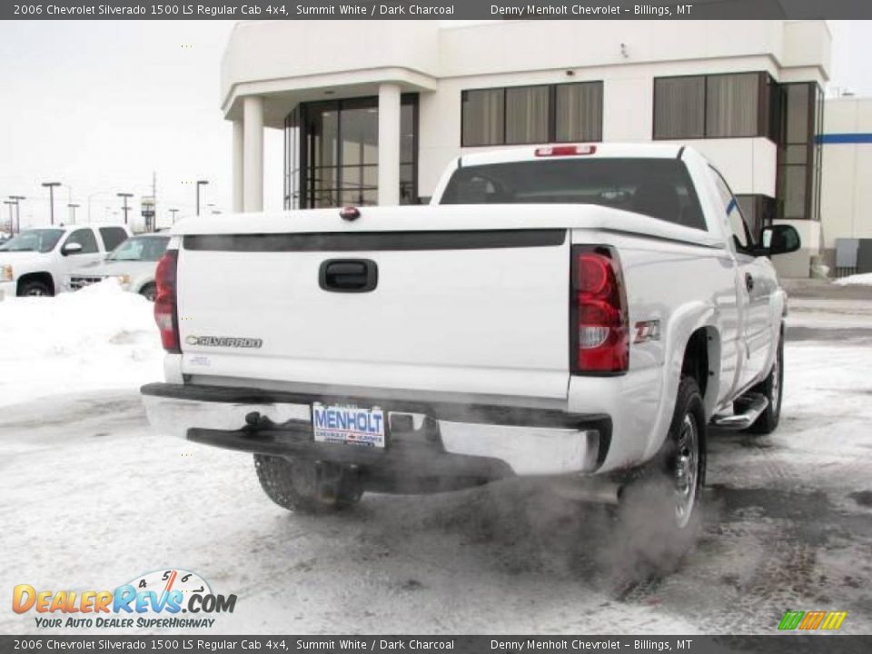 2006 Chevrolet Silverado 1500 LS Regular Cab 4x4 Summit White / Dark Charcoal Photo #6