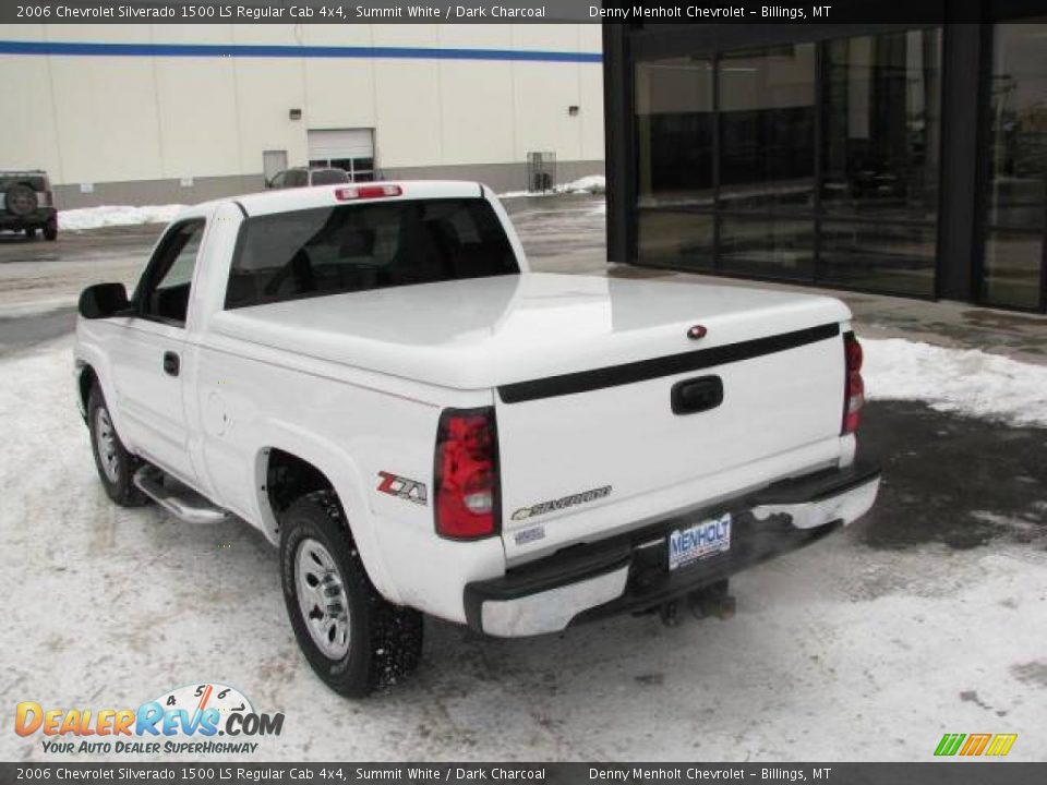 2006 Chevrolet Silverado 1500 LS Regular Cab 4x4 Summit White / Dark Charcoal Photo #7