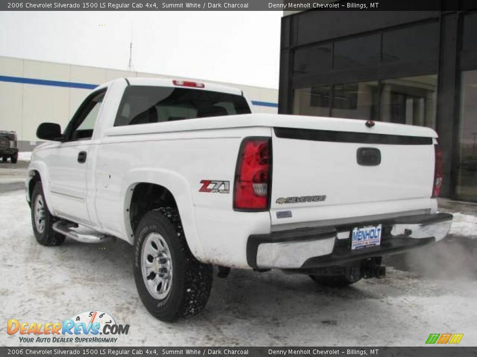 2006 Chevrolet Silverado 1500 LS Regular Cab 4x4 Summit White / Dark Charcoal Photo #8
