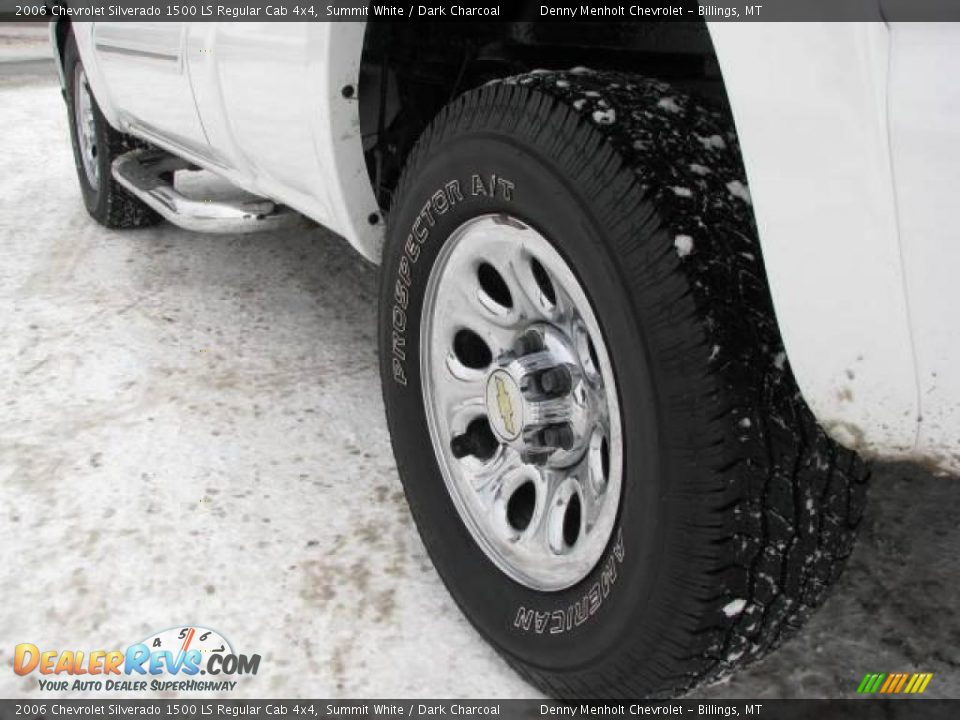 2006 Chevrolet Silverado 1500 LS Regular Cab 4x4 Summit White / Dark Charcoal Photo #9