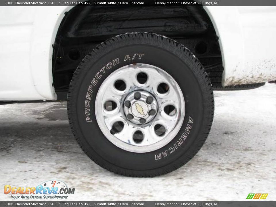 2006 Chevrolet Silverado 1500 LS Regular Cab 4x4 Summit White / Dark Charcoal Photo #10