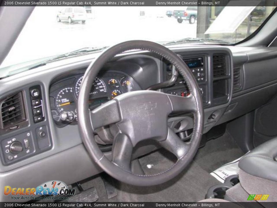 2006 Chevrolet Silverado 1500 LS Regular Cab 4x4 Summit White / Dark Charcoal Photo #13