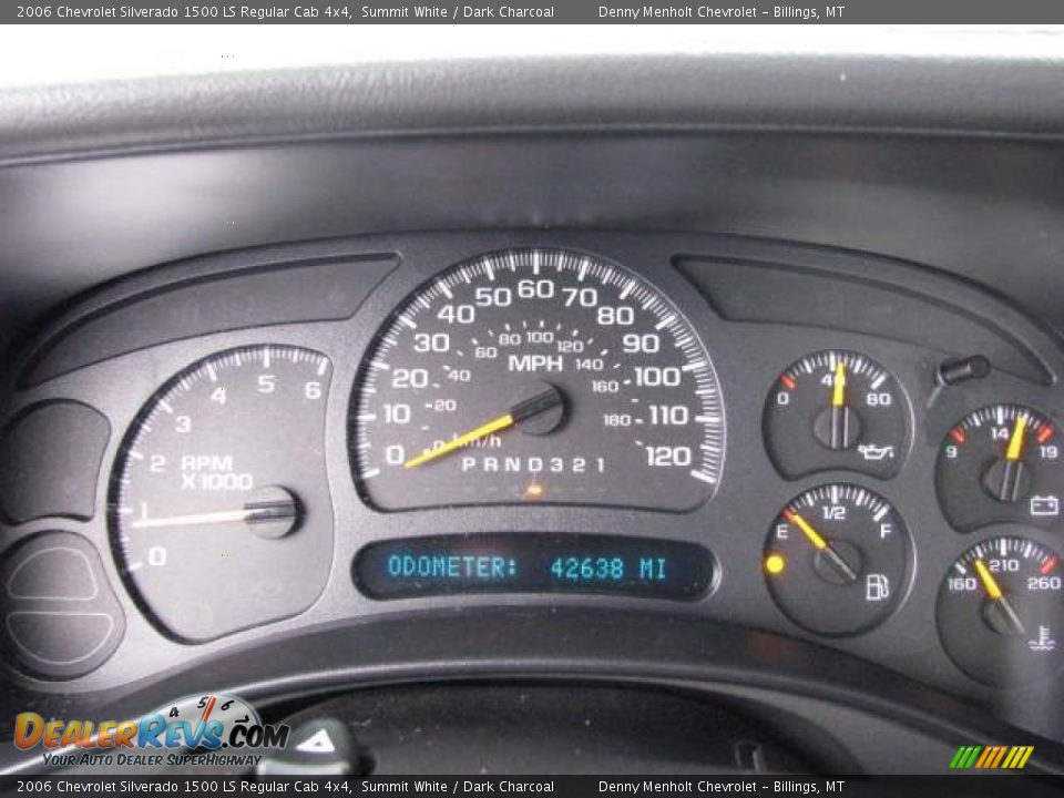 2006 Chevrolet Silverado 1500 LS Regular Cab 4x4 Summit White / Dark Charcoal Photo #15