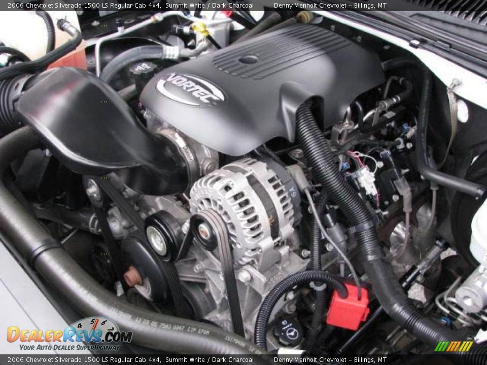 2006 Chevrolet Silverado 1500 LS Regular Cab 4x4 Summit White / Dark Charcoal Photo #16