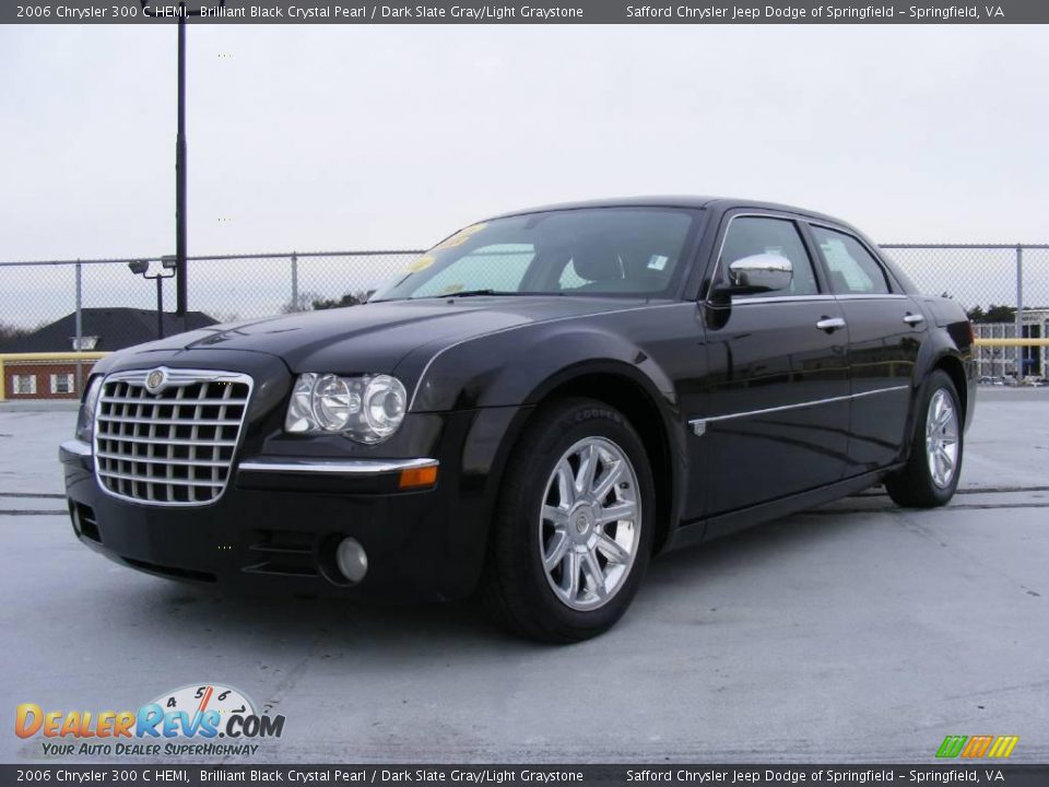 2006 Chrysler 300 C HEMI Brilliant Black Crystal Pearl / Dark Slate Gray/Light Graystone Photo #1