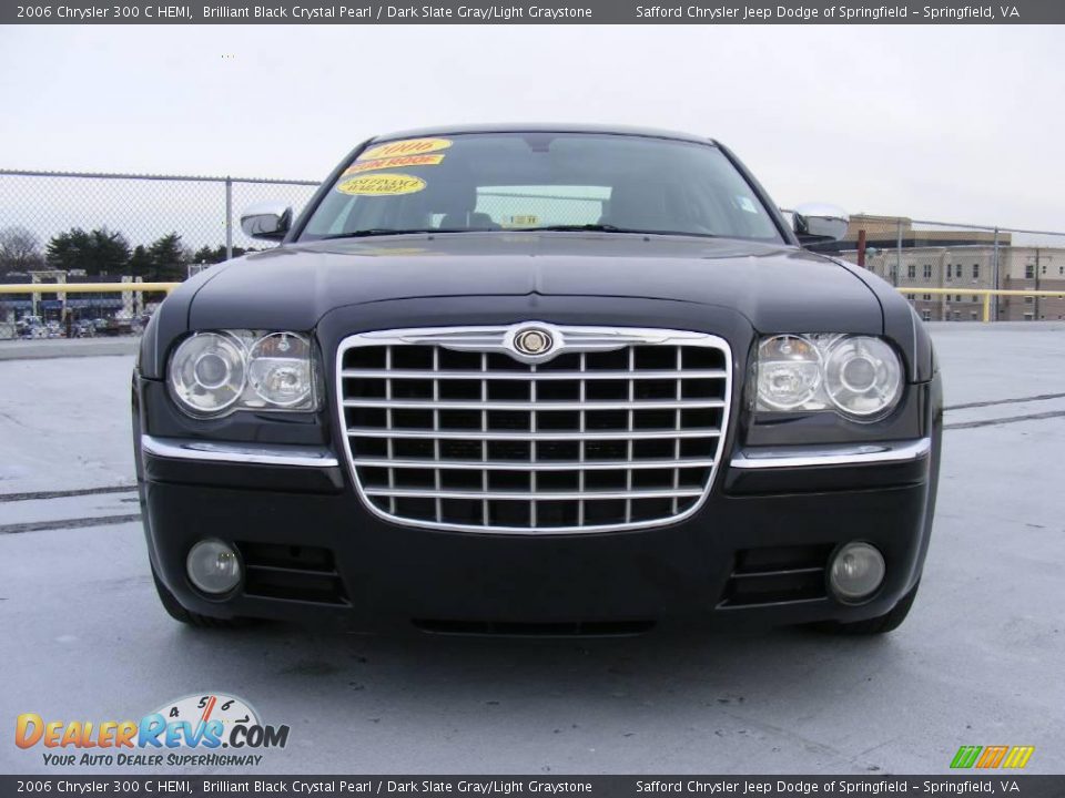 2006 Chrysler 300 C HEMI Brilliant Black Crystal Pearl / Dark Slate Gray/Light Graystone Photo #2