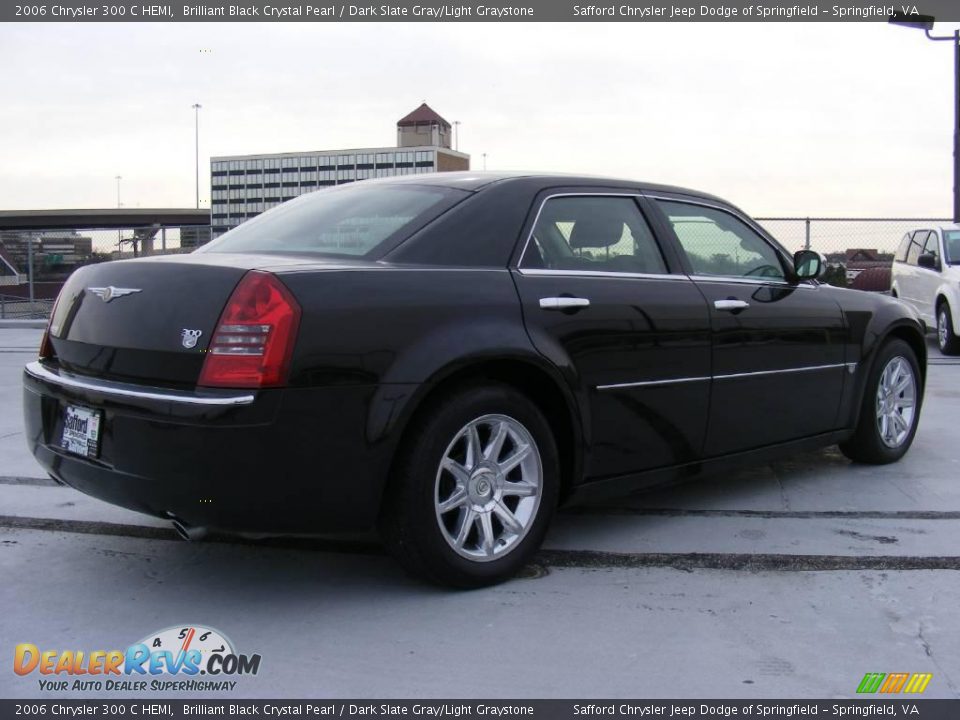 2006 Chrysler 300 C HEMI Brilliant Black Crystal Pearl / Dark Slate Gray/Light Graystone Photo #5