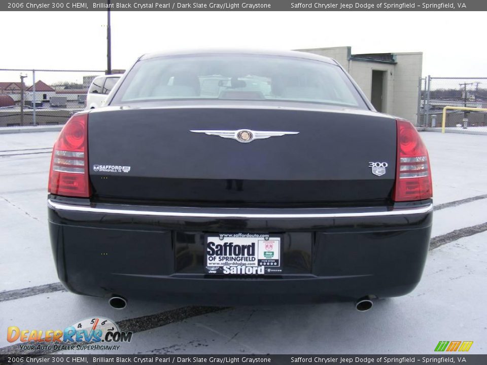 2006 Chrysler 300 C HEMI Brilliant Black Crystal Pearl / Dark Slate Gray/Light Graystone Photo #6