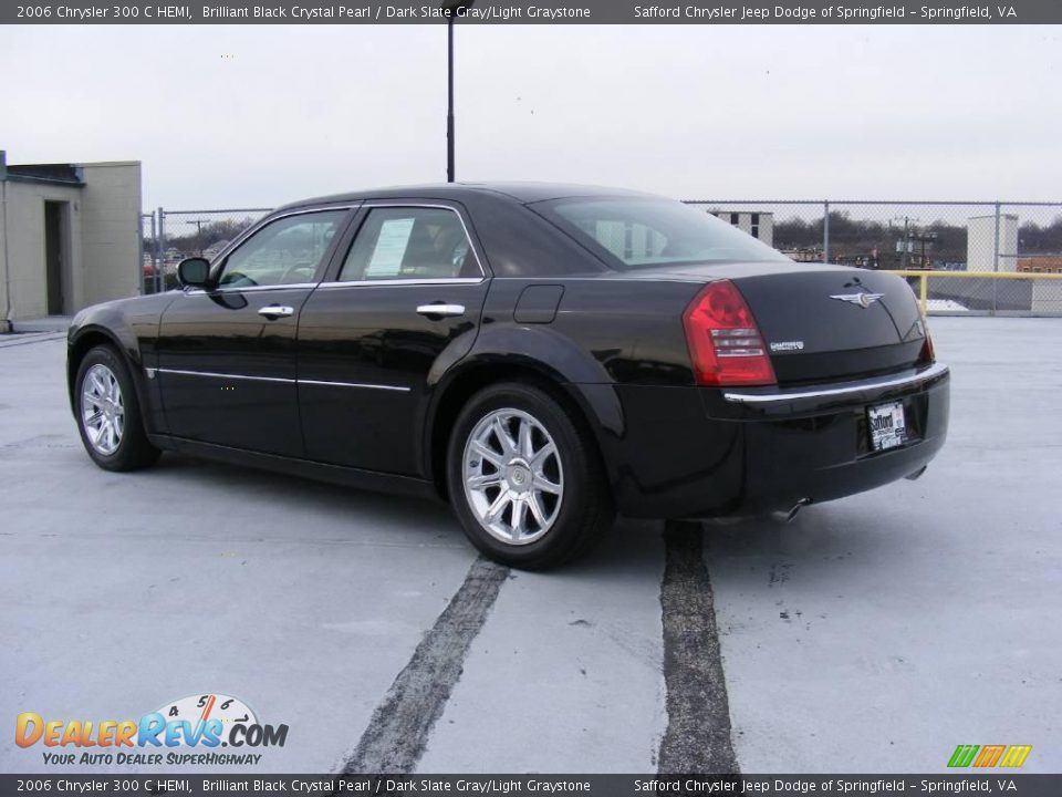 2006 Chrysler 300 C HEMI Brilliant Black Crystal Pearl / Dark Slate Gray/Light Graystone Photo #8