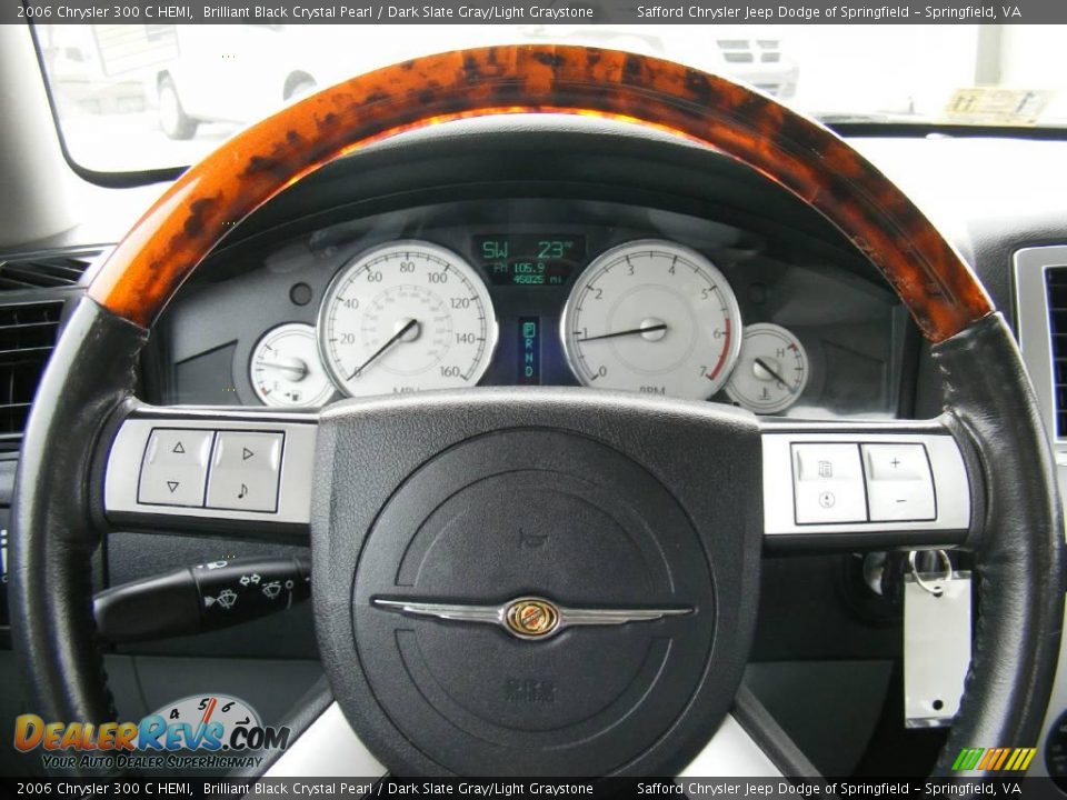 2006 Chrysler 300 C HEMI Brilliant Black Crystal Pearl / Dark Slate Gray/Light Graystone Photo #11
