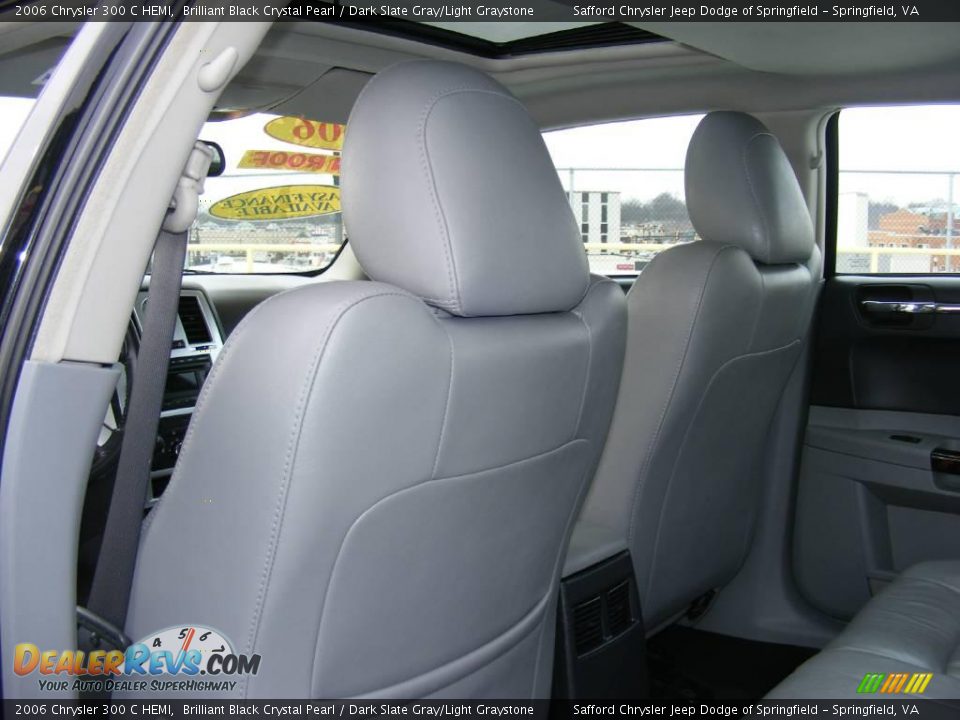 2006 Chrysler 300 C HEMI Brilliant Black Crystal Pearl / Dark Slate Gray/Light Graystone Photo #16
