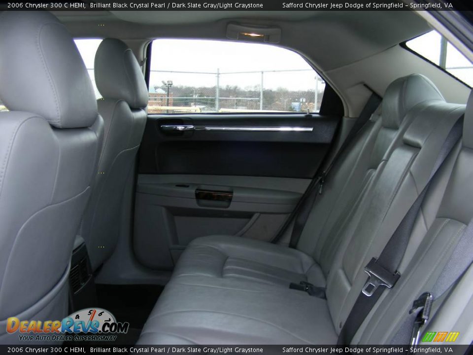 2006 Chrysler 300 C HEMI Brilliant Black Crystal Pearl / Dark Slate Gray/Light Graystone Photo #17
