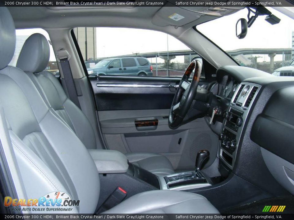 2006 Chrysler 300 C HEMI Brilliant Black Crystal Pearl / Dark Slate Gray/Light Graystone Photo #21