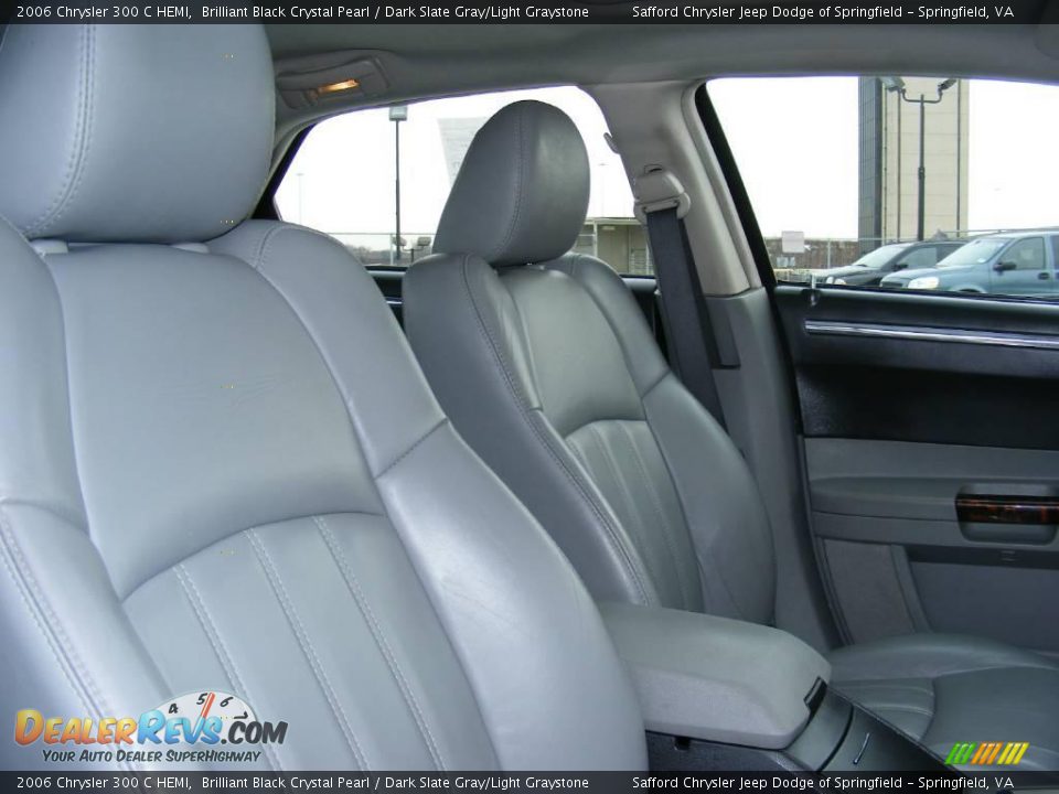 2006 Chrysler 300 C HEMI Brilliant Black Crystal Pearl / Dark Slate Gray/Light Graystone Photo #22