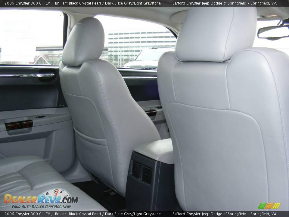 2006 Chrysler 300 C HEMI Brilliant Black Crystal Pearl / Dark Slate Gray/Light Graystone Photo #23