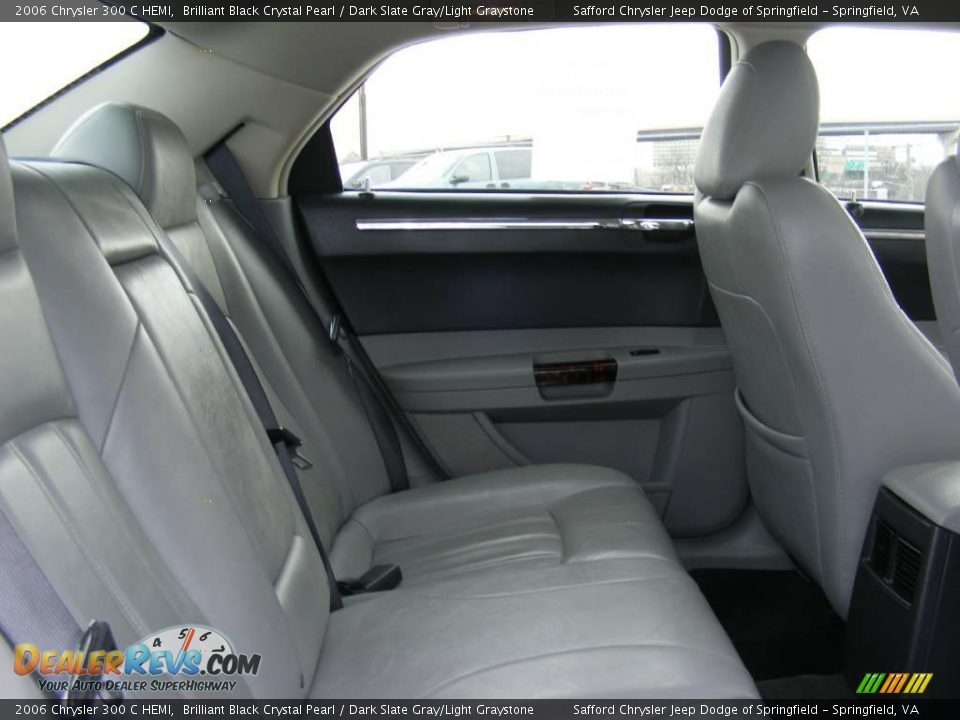 2006 Chrysler 300 C HEMI Brilliant Black Crystal Pearl / Dark Slate Gray/Light Graystone Photo #24
