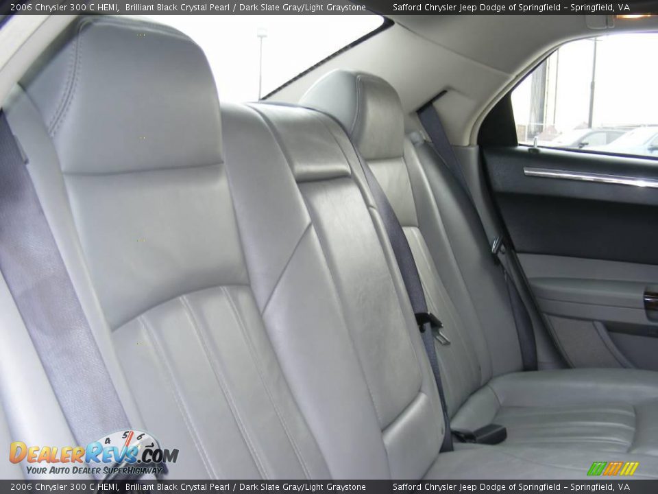 2006 Chrysler 300 C HEMI Brilliant Black Crystal Pearl / Dark Slate Gray/Light Graystone Photo #25