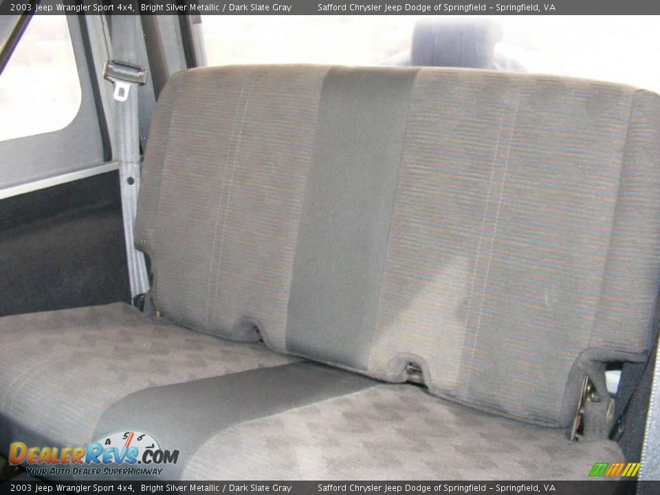2003 Jeep Wrangler Sport 4x4 Bright Silver Metallic / Dark Slate Gray Photo #14