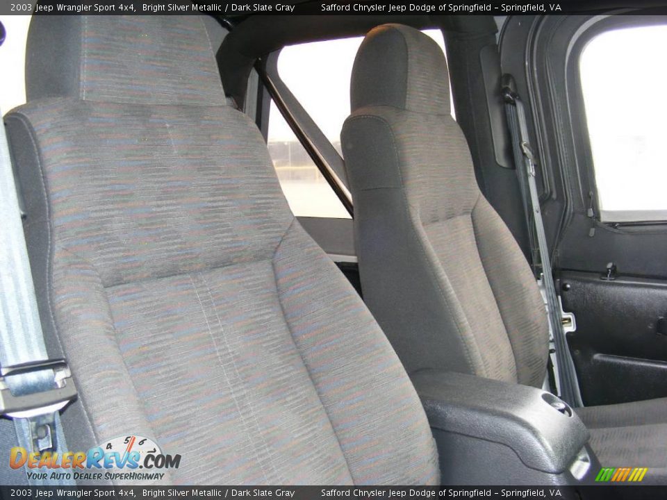 2003 Jeep Wrangler Sport 4x4 Bright Silver Metallic / Dark Slate Gray Photo #18