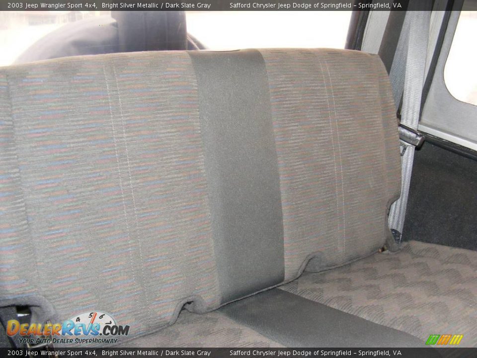 2003 Jeep Wrangler Sport 4x4 Bright Silver Metallic / Dark Slate Gray Photo #19