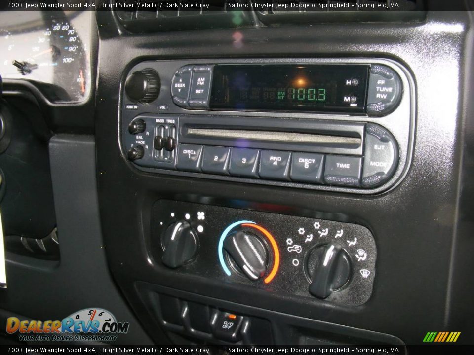 2003 Jeep Wrangler Sport 4x4 Bright Silver Metallic / Dark Slate Gray Photo #22