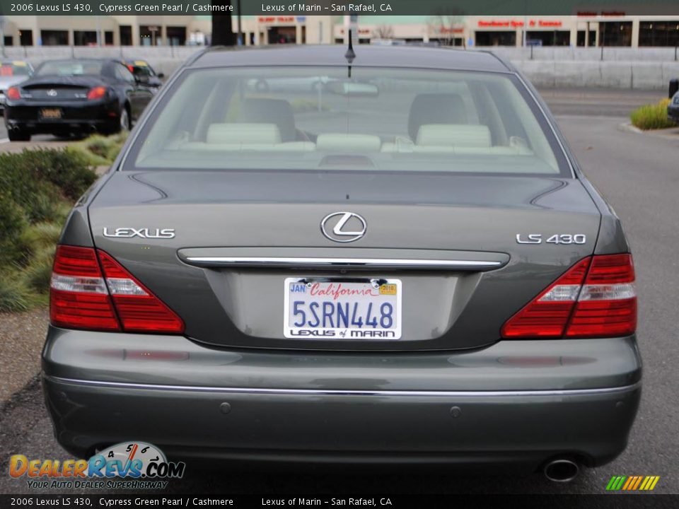 2006 Lexus LS 430 Cypress Green Pearl / Cashmere Photo #6