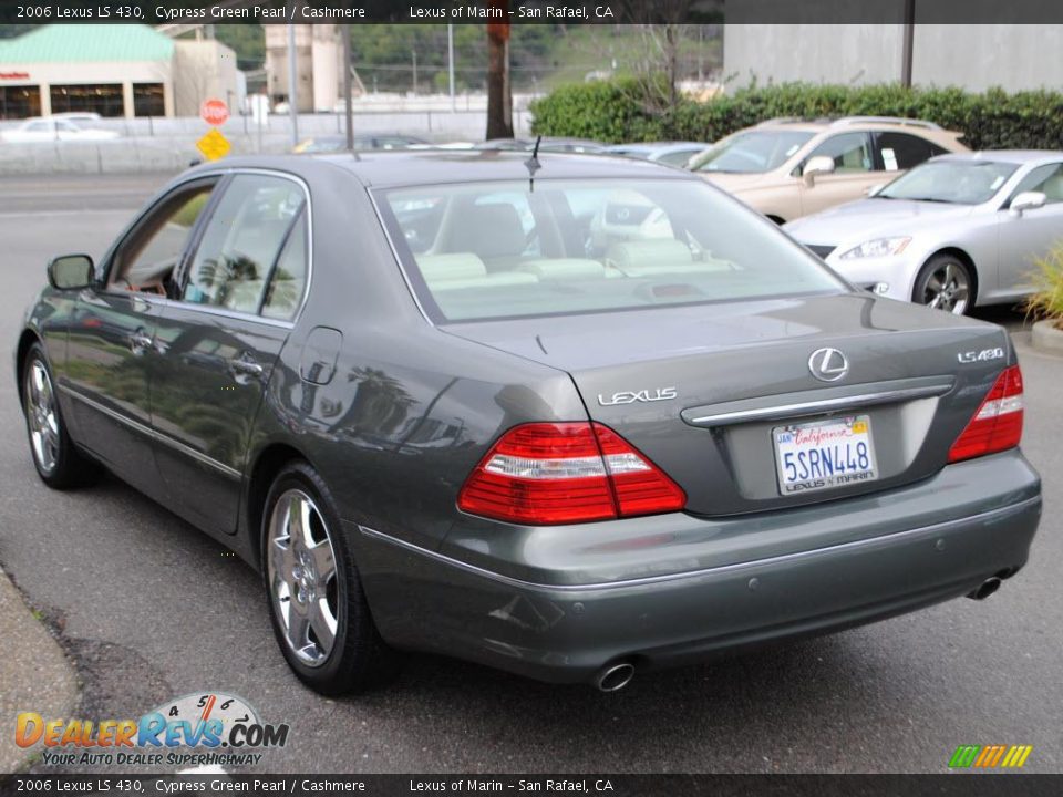 2006 Lexus LS 430 Cypress Green Pearl / Cashmere Photo #8