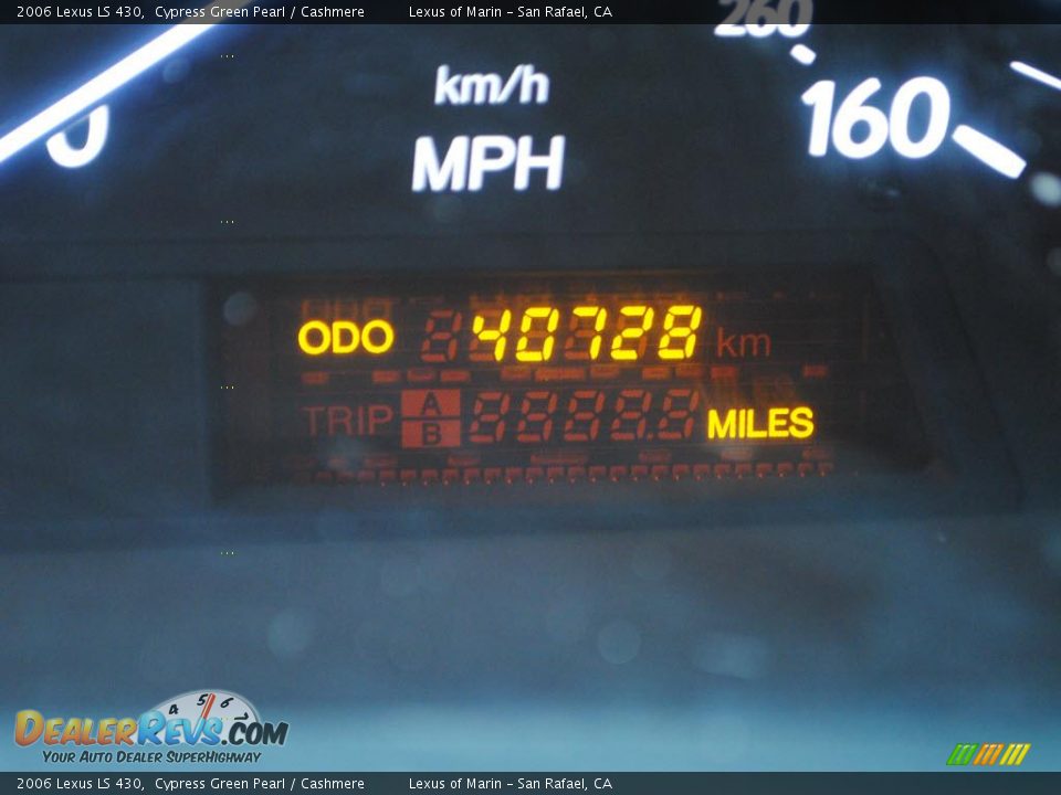 2006 Lexus LS 430 Cypress Green Pearl / Cashmere Photo #16