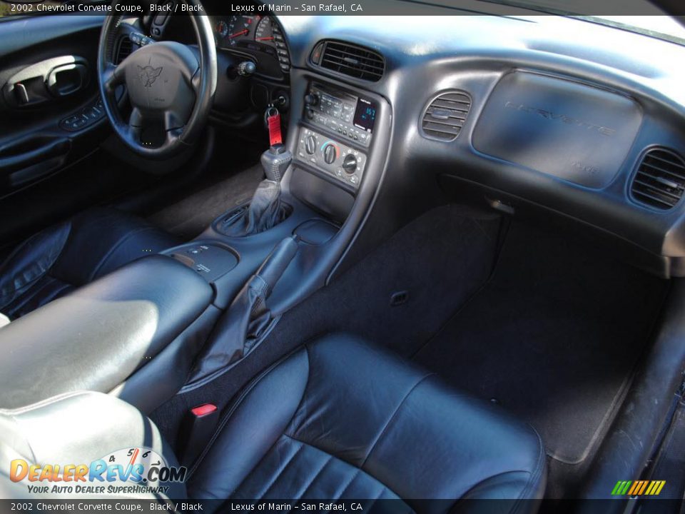 2002 Chevrolet Corvette Coupe Black / Black Photo #4
