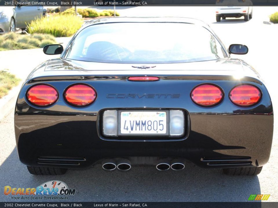 2002 Chevrolet Corvette Coupe Black / Black Photo #5
