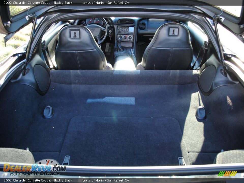 2002 Chevrolet Corvette Coupe Black / Black Photo #6