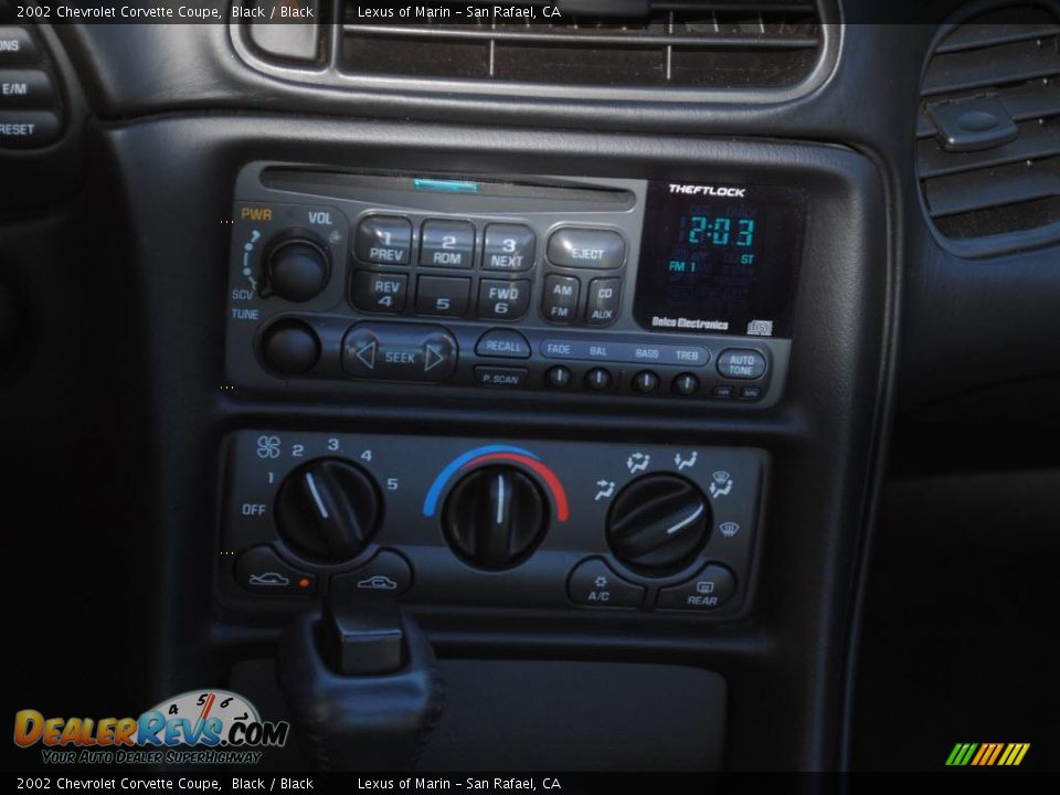 2002 Chevrolet Corvette Coupe Black / Black Photo #11