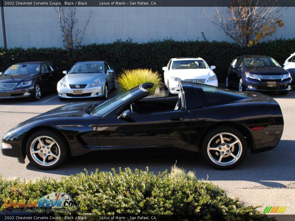 2002 Chevrolet Corvette Coupe Black / Black Photo #15