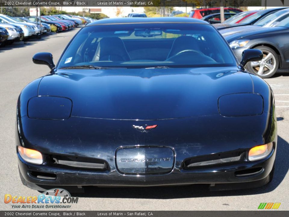 2002 Chevrolet Corvette Coupe Black / Black Photo #17