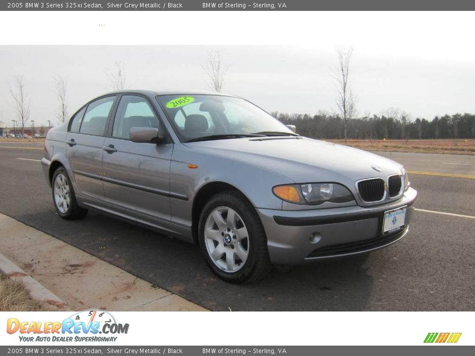 2005 BMW 3 Series 325xi Sedan Silver Grey Metallic / Black Photo #3
