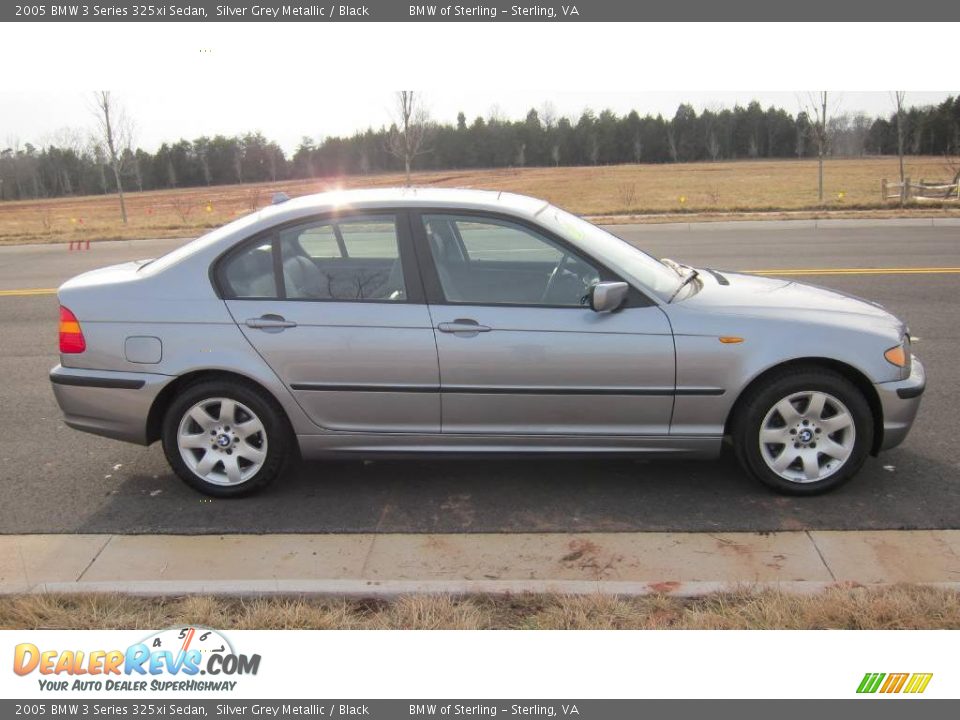 2005 BMW 3 Series 325xi Sedan Silver Grey Metallic / Black Photo #4