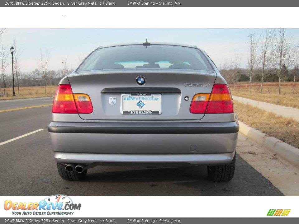 2005 BMW 3 Series 325xi Sedan Silver Grey Metallic / Black Photo #6