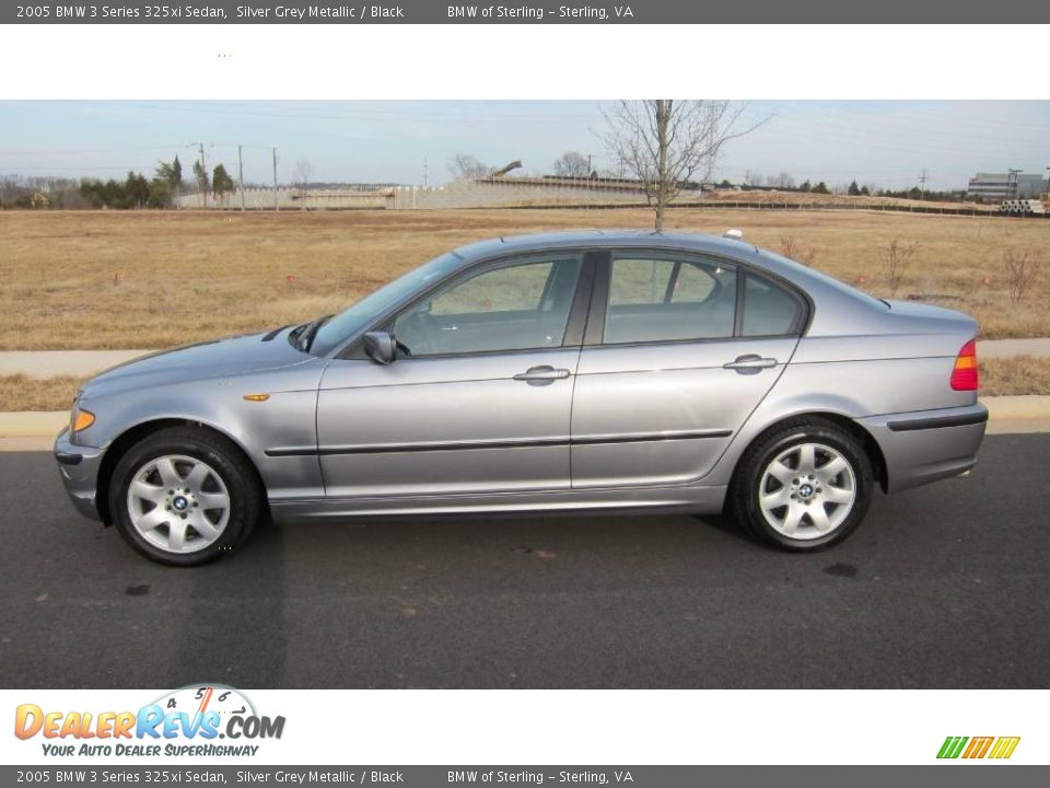 2005 BMW 3 Series 325xi Sedan Silver Grey Metallic / Black Photo #8