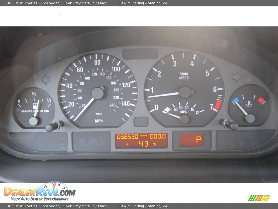2005 BMW 3 Series 325xi Sedan Silver Grey Metallic / Black Photo #34