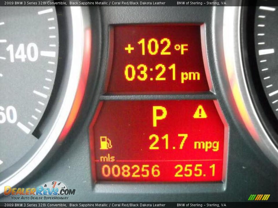 2009 BMW 3 Series 328i Convertible Black Sapphire Metallic / Coral Red/Black Dakota Leather Photo #16